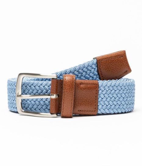 Elastic sky-blue belt