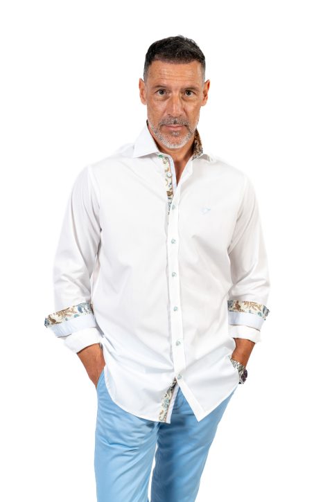 Camisa Blanca Detalle Estampado