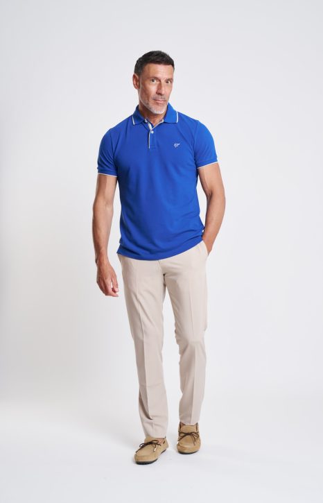 Royal Blue Pima Cotton Piqué Polo